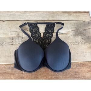 Victoria's Secret Black Lace 32DDD Body by Victoria Front Cl Full Coverage Bra